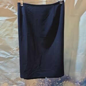 Tahari Dark Blue Midi Skirt 20H